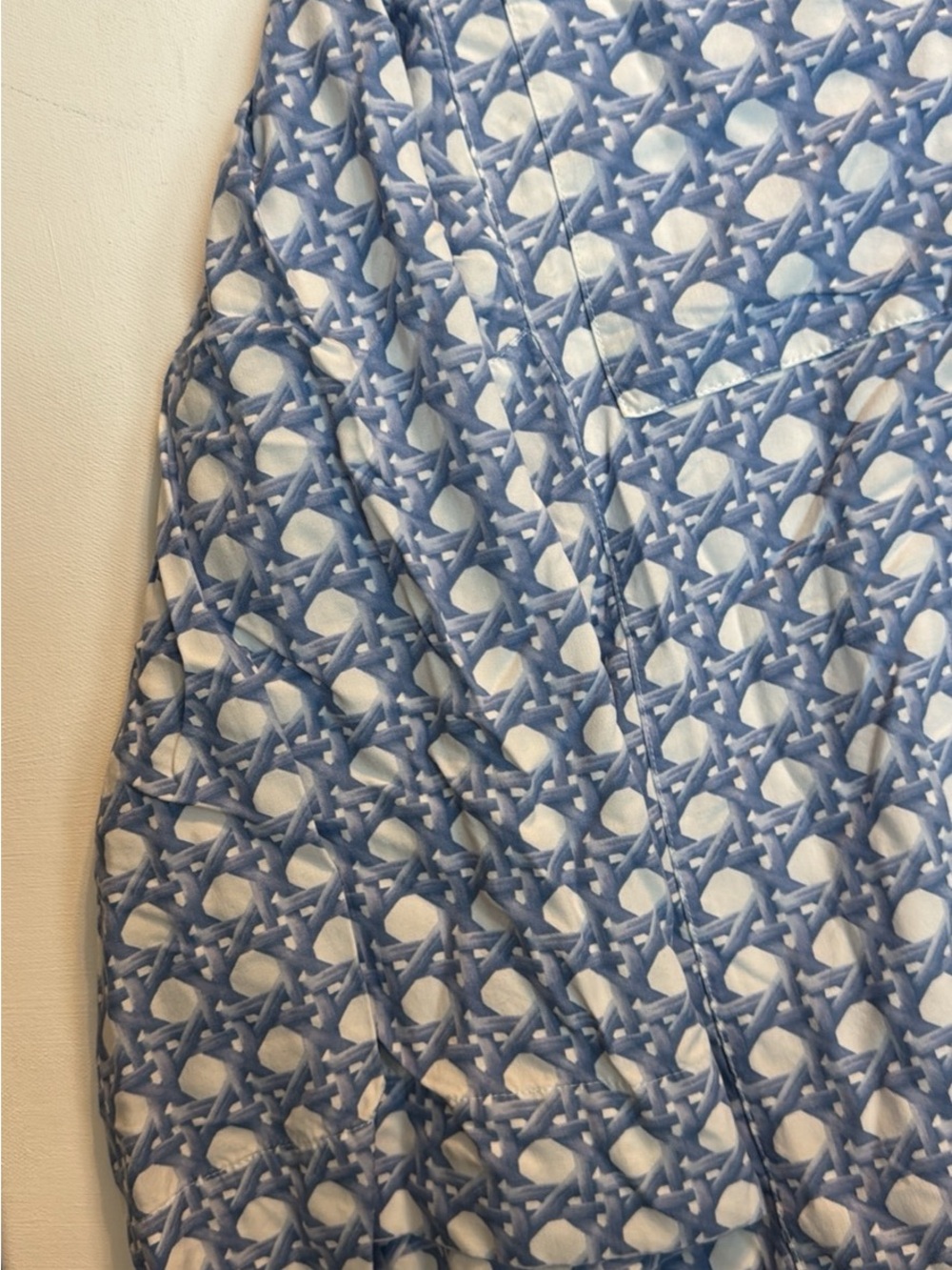PIYAMA Peta Cornflower Blue Sleep Set - Relaxed Button-Front Pajama Top & Shorts - Picture 5 of 9